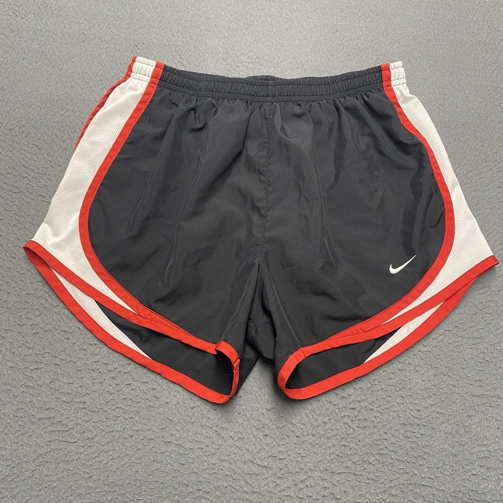 Nike Shorts Womens Small Black Red Mesh Running 3 In Lined Athletic Gym Track
